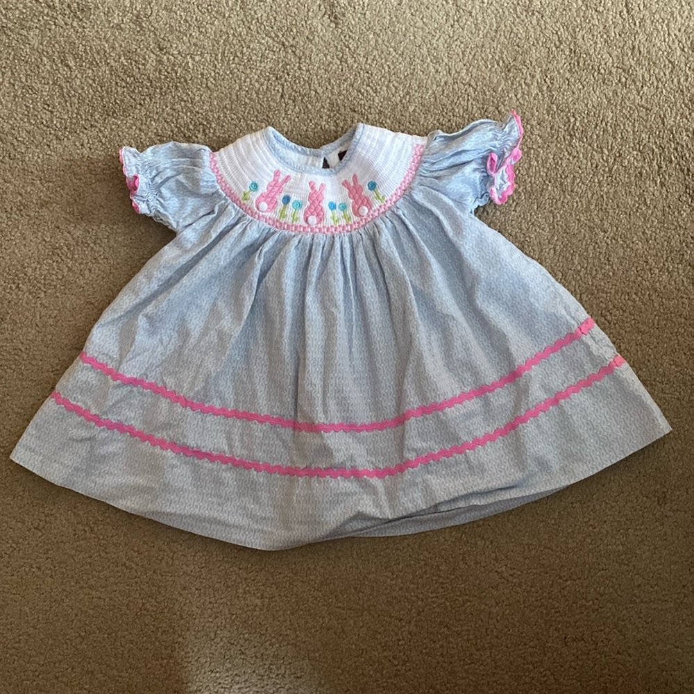 Lil’ Cactus Easter/spring smocked dress